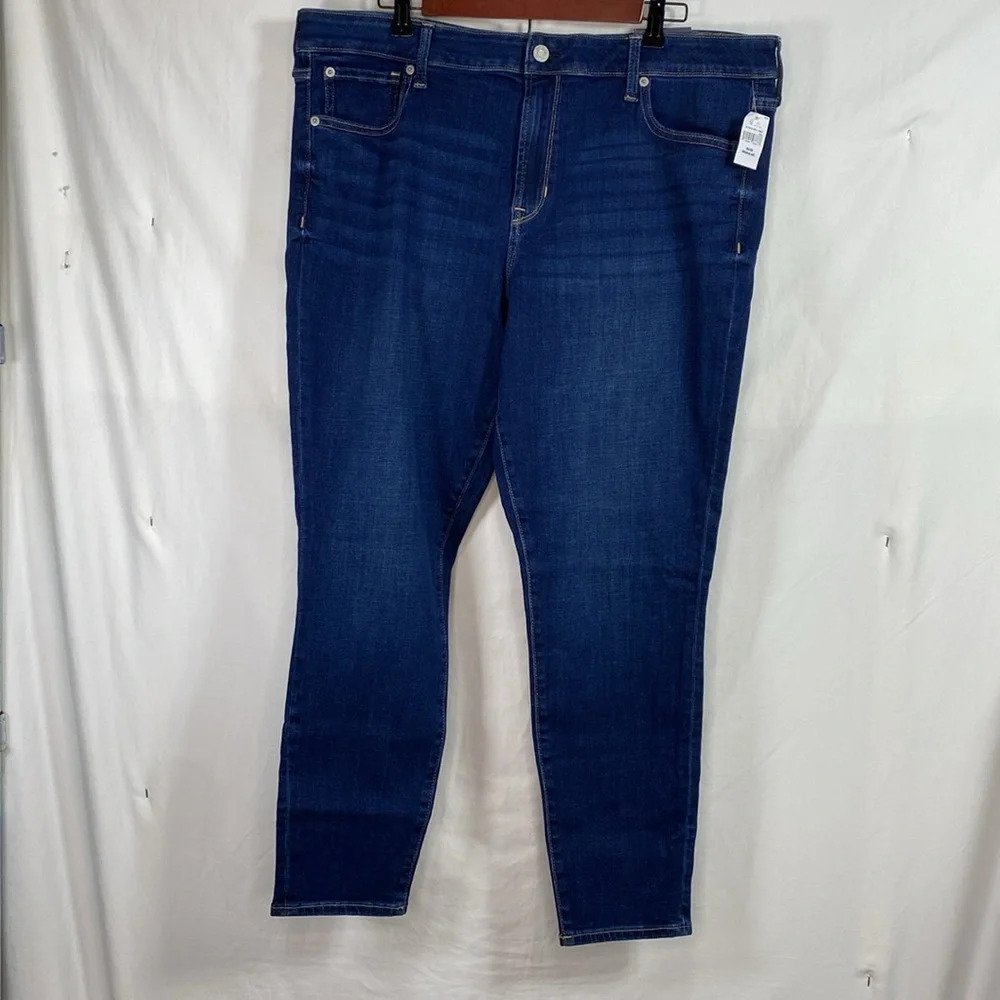 Gap Universal Leggings Blue Denim Super Skinny Leg Woman’s Plus Size 20/35R. NWT - Picture 4 of 10